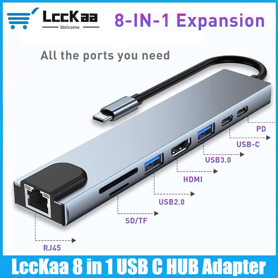 Usb Hub 7 Port - USB C Hub 8/7 in 1