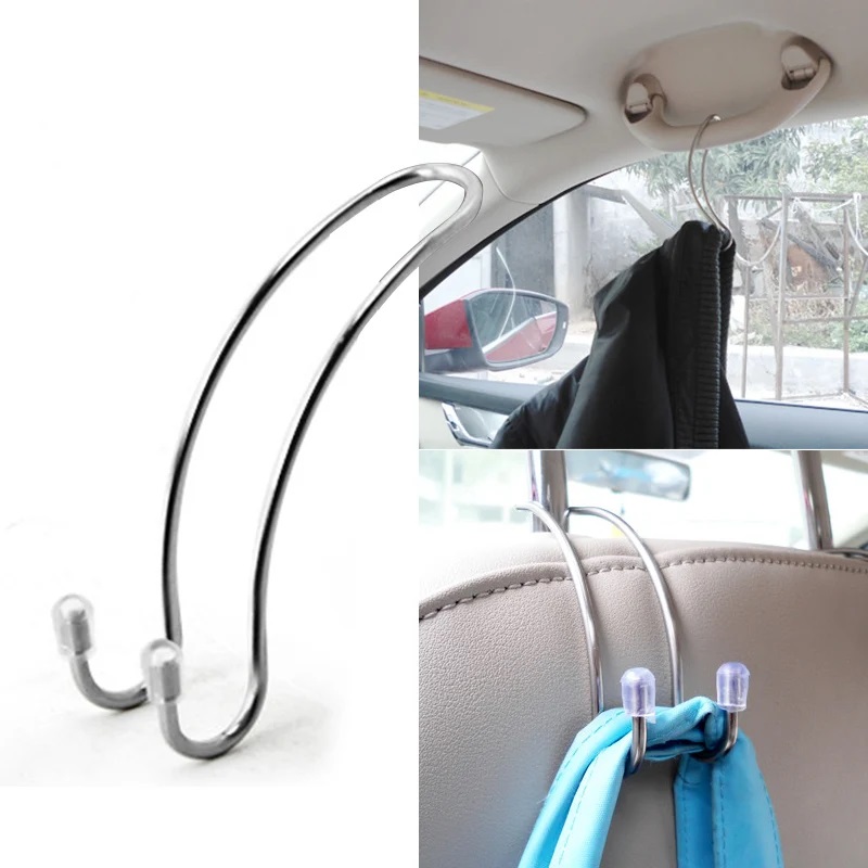 Useful Tech Accessories - 2pc/set Metal Car Seat Hook Auto