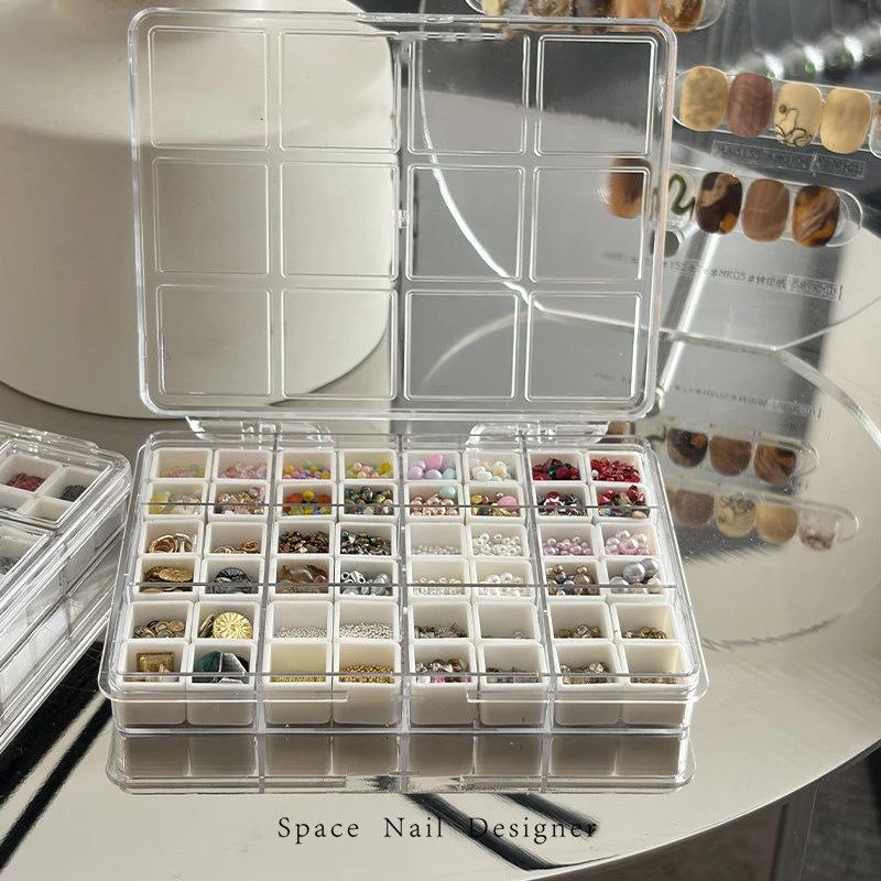 [New] 24/36/48Grids Nail Decor - Tech Accessories Box recension och pris