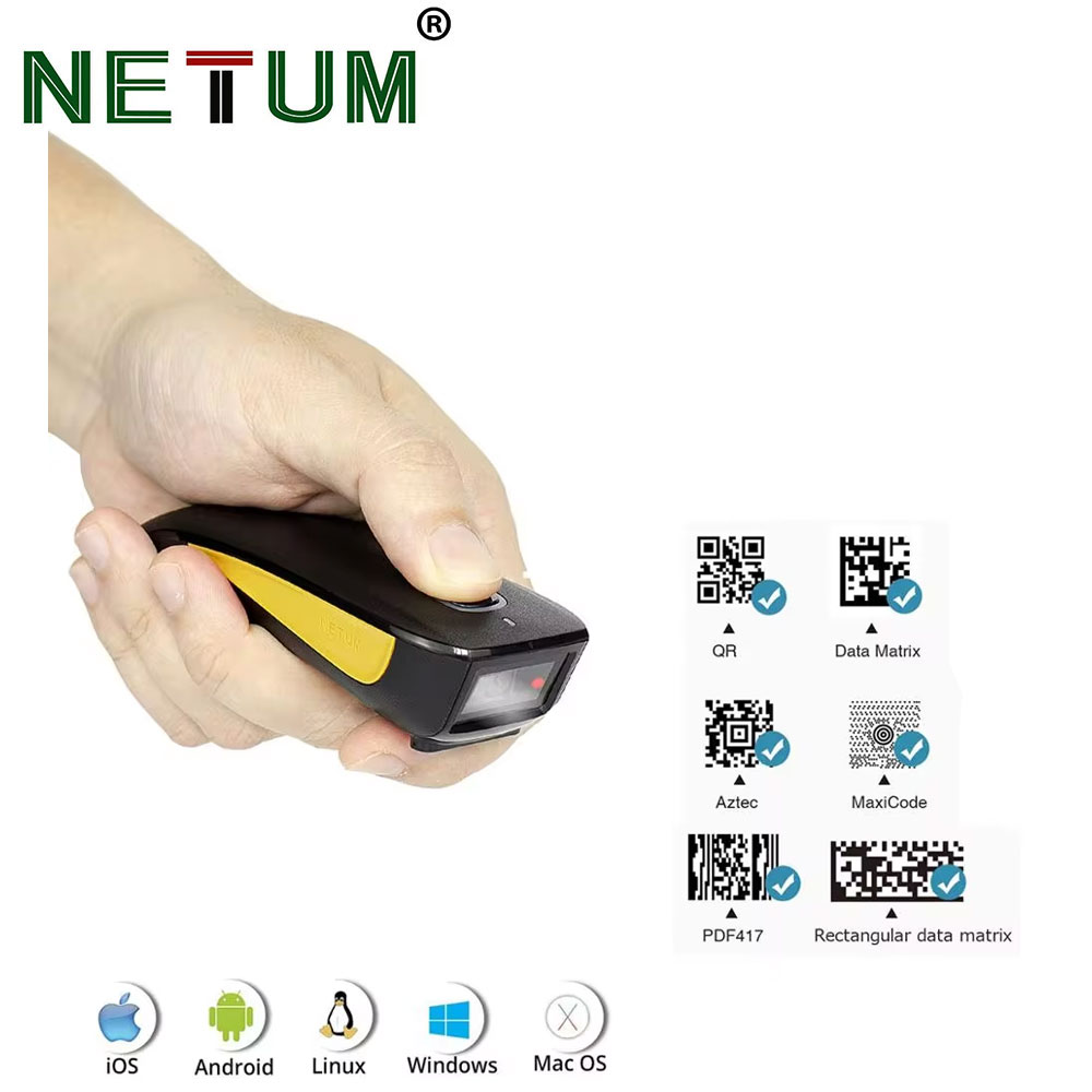 NETUM C750 Bluetooth 2D Barcod - Document Scanner Portable recension och pris
