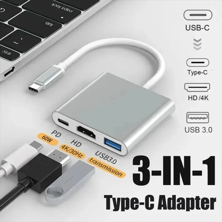 3-in-1 USB 3.0 Hub USB-C to HD - Usb Hub 7 Port recension och pris