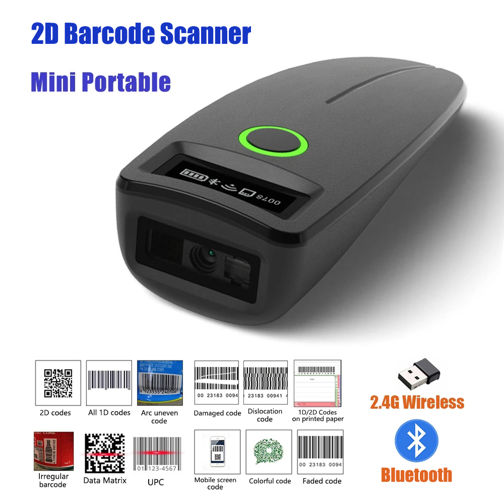 2D Barcode Scanner W7 Mini Wir - Document Scanner Portable recension och pris