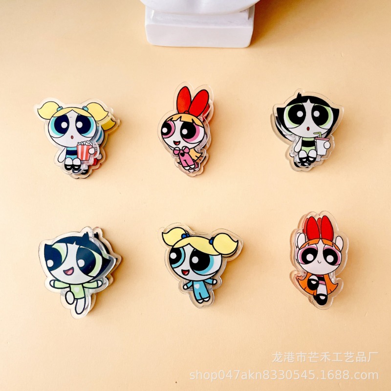 6PCS Kawaii The Powerpuffs Gir - Tech Accessories For Office recension och pris