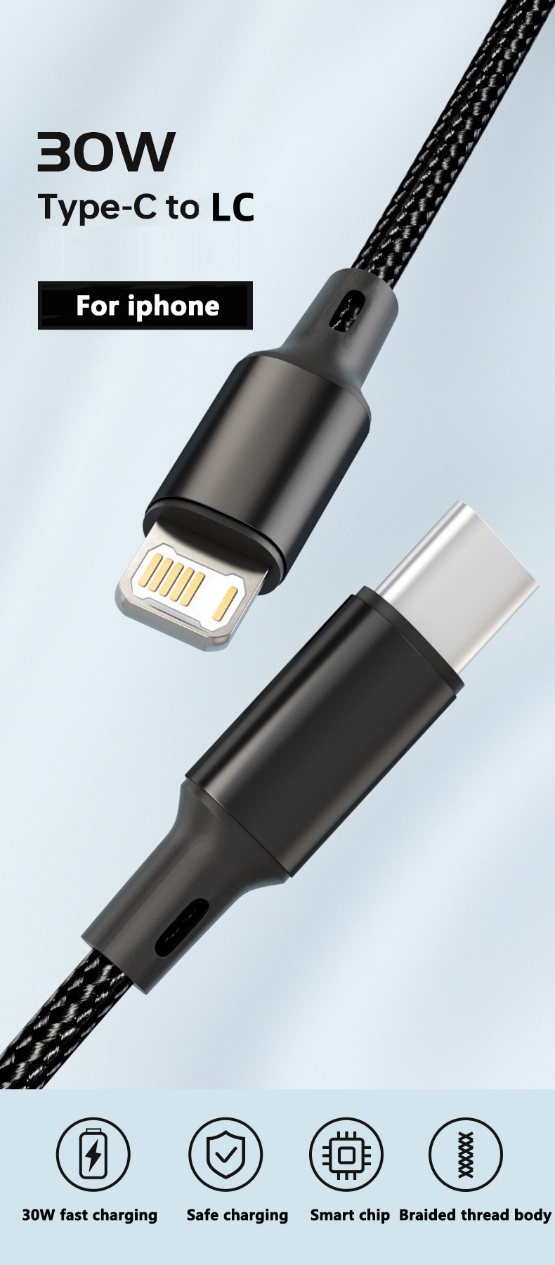 PD 30W USB Cable For iPhone 14 - Tech Accessories Phone recension och pris