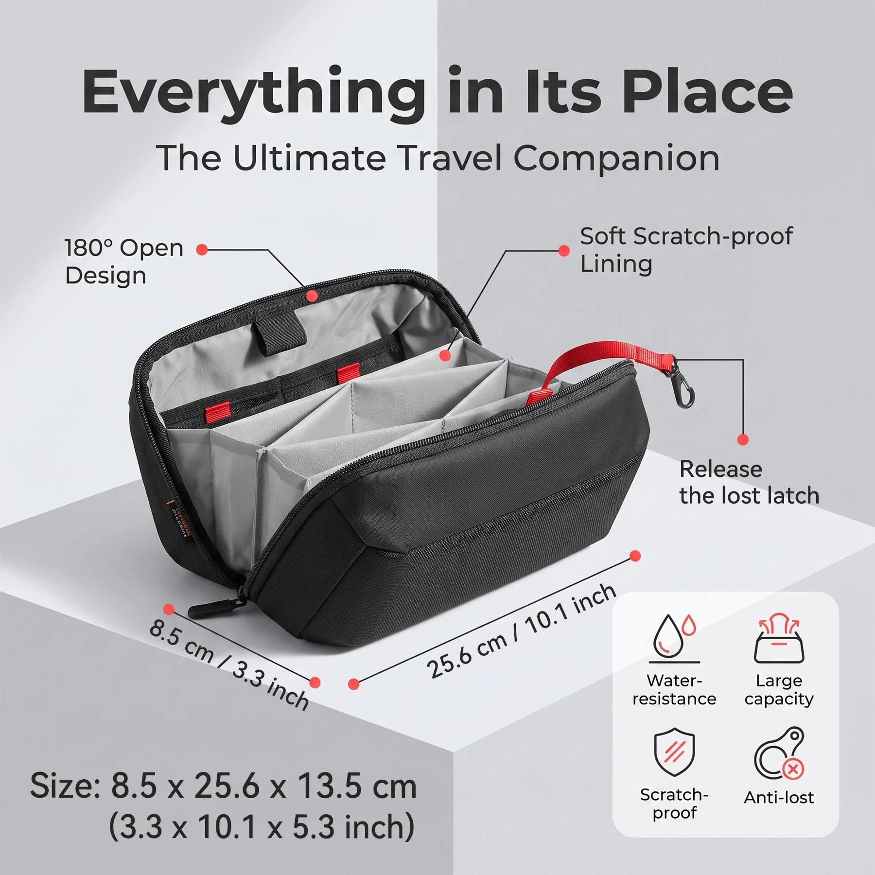 Travel Tech Organizer Pouch, W - Tech Accessories Box recension och pris