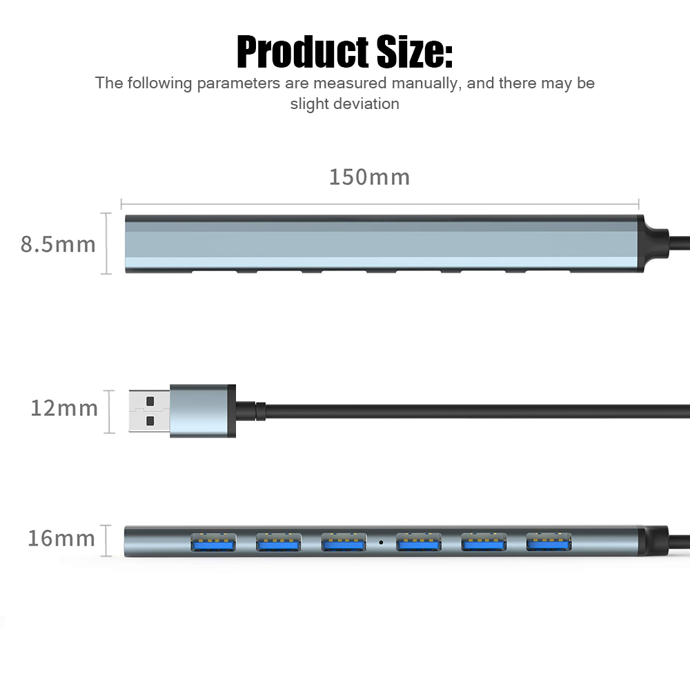 7 Port USB 3.0 Hub USB Hub Hig - Usb Hub 7 Port recension och pris
