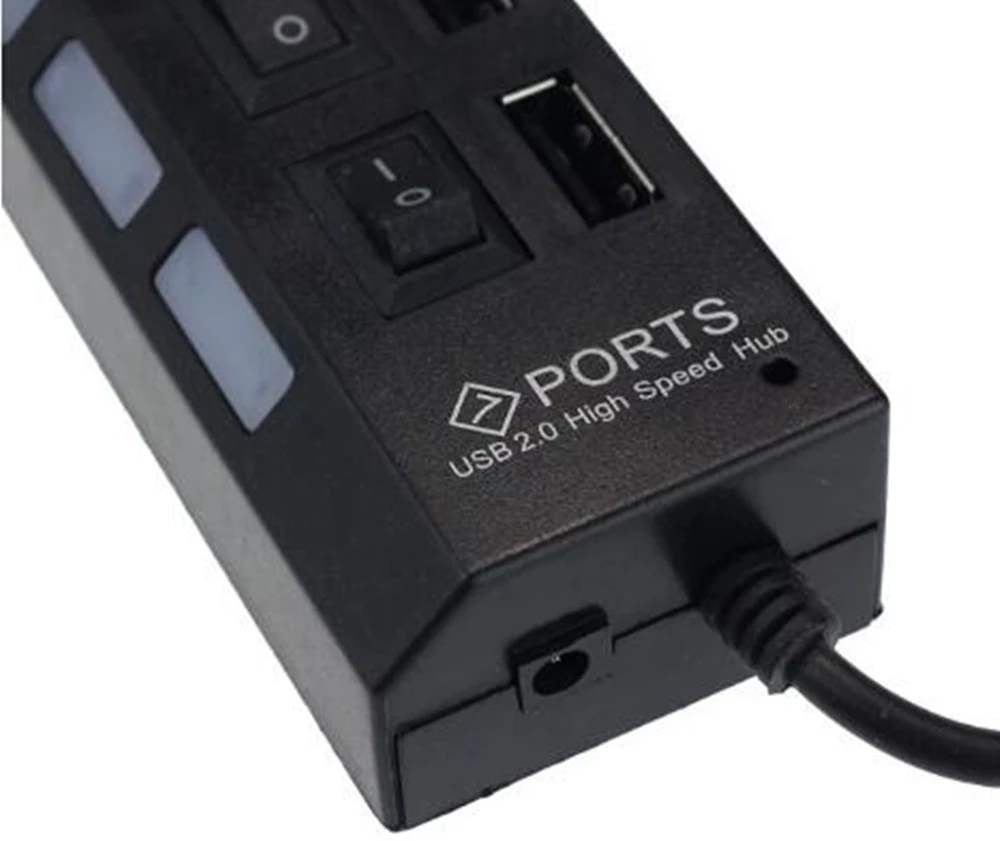 7 Port USB 2.0 Hub Splitter Fo - Usb Hub 7 Port recension och pris