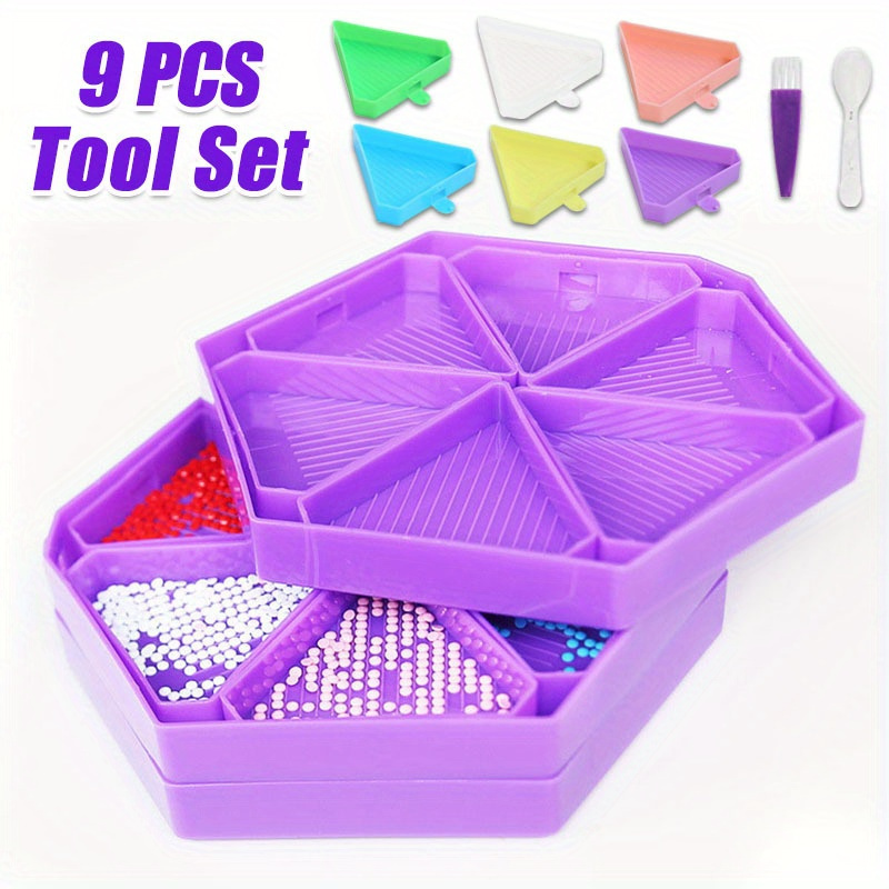 9PCS New Diamond Painting Tray - Useful Tech Accessories recension och pris