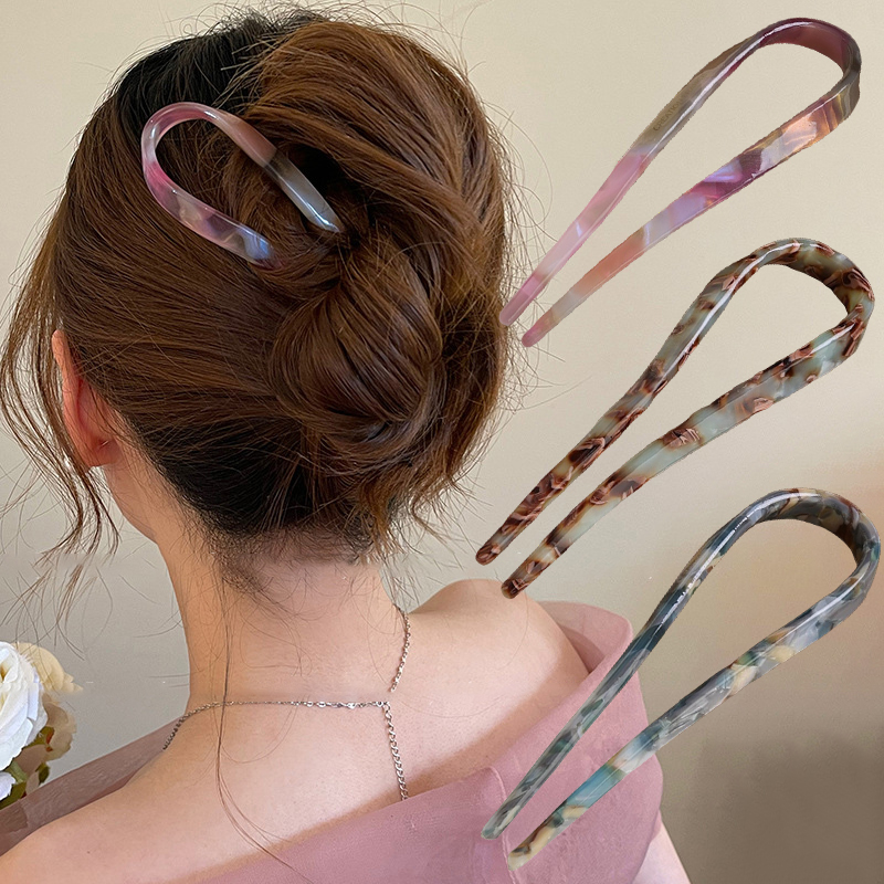 U-Shaped Hair Sticks Acetate A - Tech Accessories For Women recension och pris
