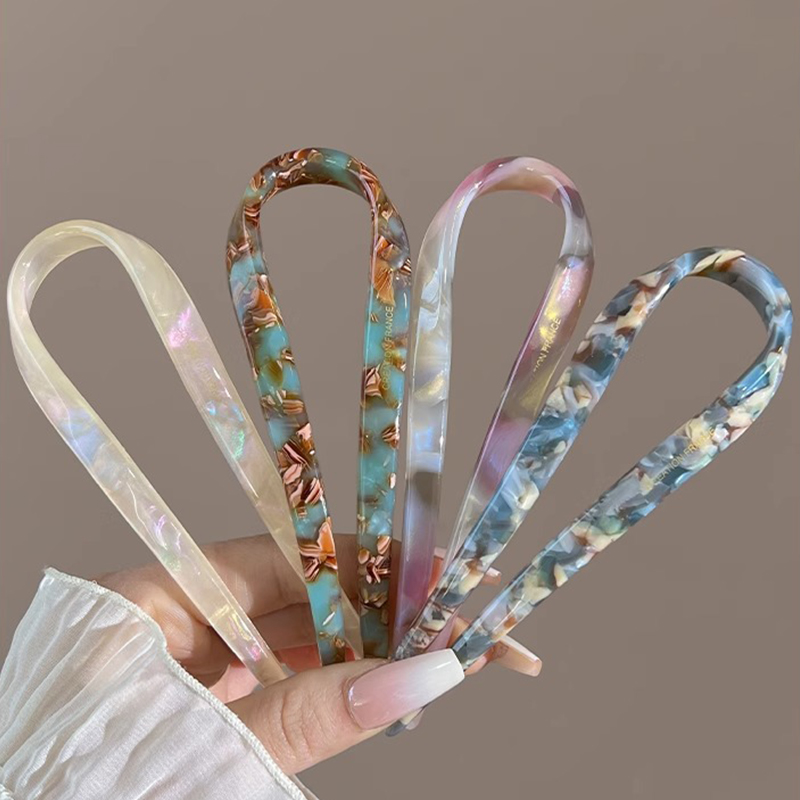 U-Shaped Hair Sticks Acetate A - Tech Accessories For Women recension och pris