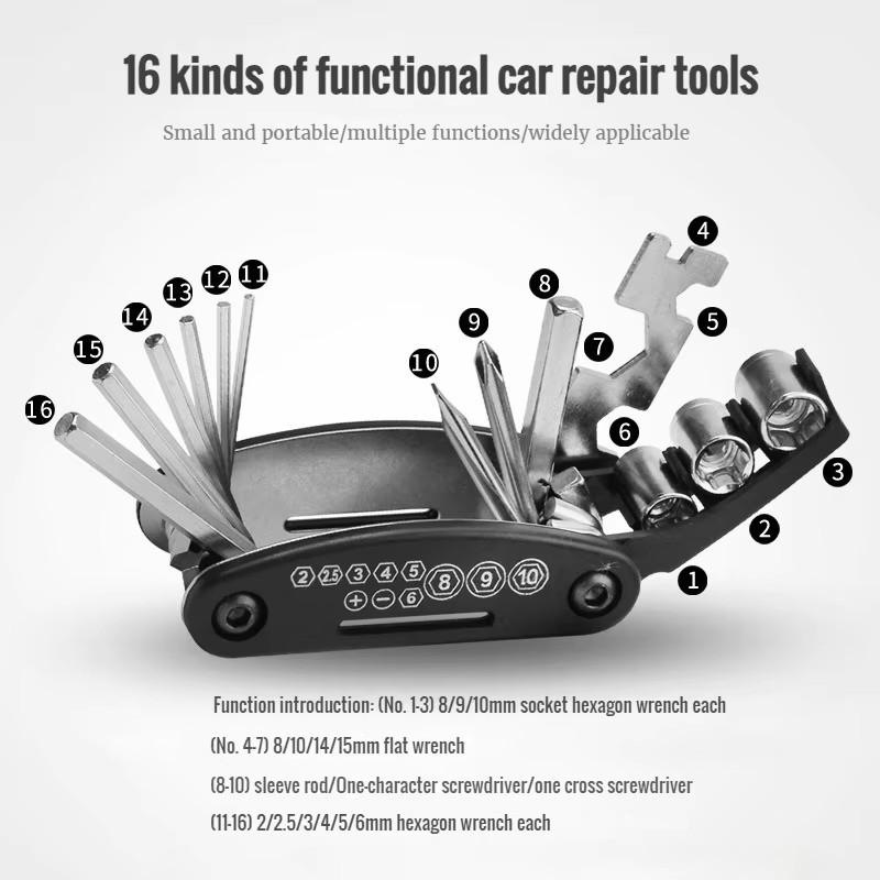 Portable Bicycle Repair Tools  - Useful Tech Accessories recension och pris