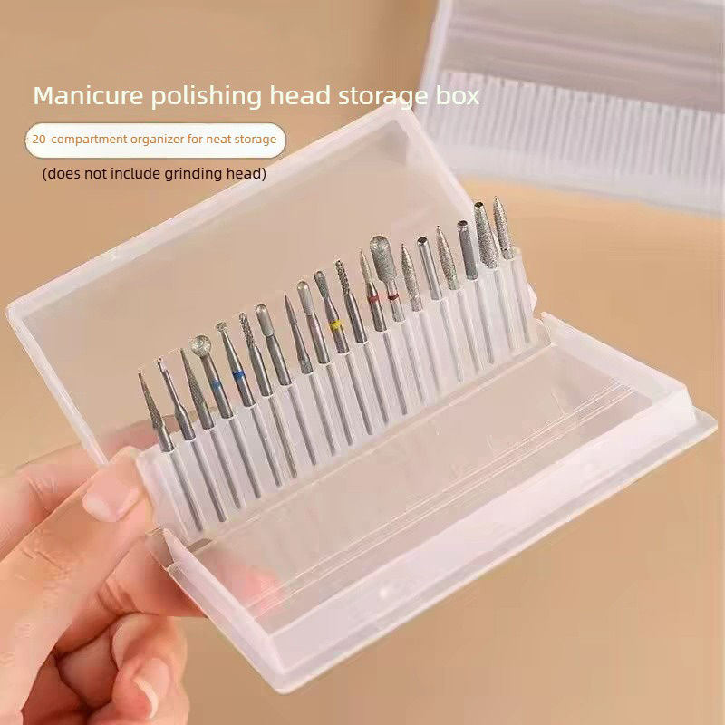 1/2/3PCS 20 Slots Clear Nail D - Tech Accessories Box recension och pris